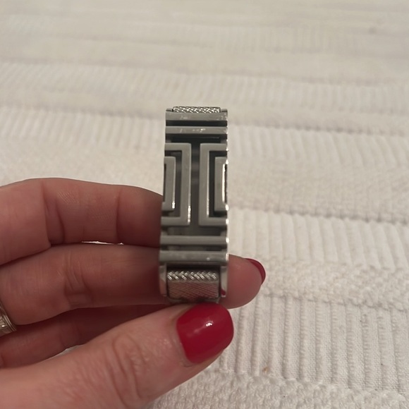 Tory Burch Silver Fitbit-Case Leather Bracelet - Picture 4 of 8